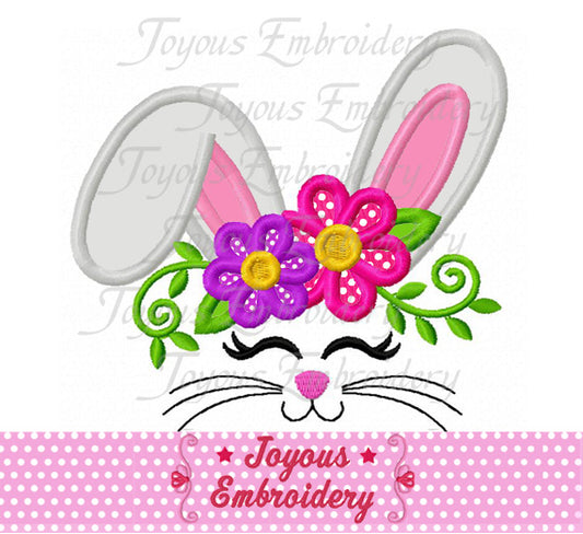 Easter Bunny Applique Embroidery Machine Design NO:2540
