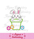 Easter Bunny Applique Machine Embroidery Design NO:1278