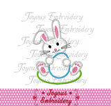 Easter Bunny Applique Machine Embroidery Design NO:1271