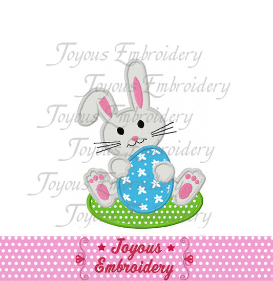 Easter Bunny Applique Machine Embroidery Design NO:1271