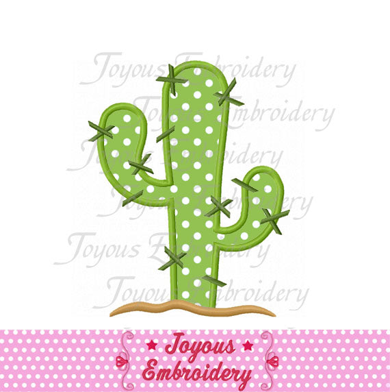 Instant Download Cactus Applique Machine Embroidery Design NO:2584