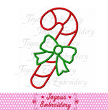 Christmas Candy Cane Applique Embroidery Design NO:1847