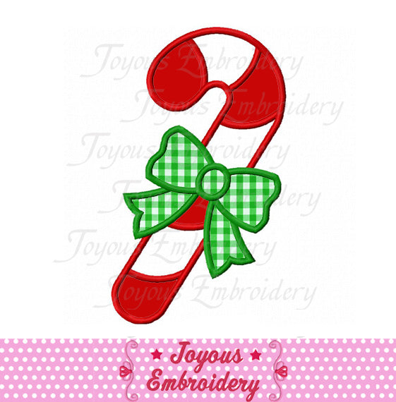 Christmas Candy Cane Applique Embroidery Design NO:1847