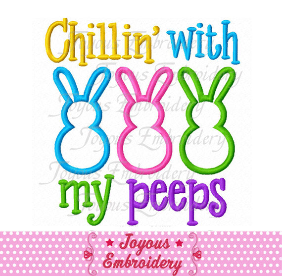 【限定価格セール！】 Chillin with my peeps Bunny Applique Embroidery Machine テープ・マスキングテープ