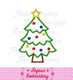 Christmas Tree Applique Embroidery Design NO:1571