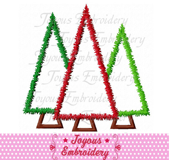 Christmas Tree Applique Machine Embroidery Design NO:2651