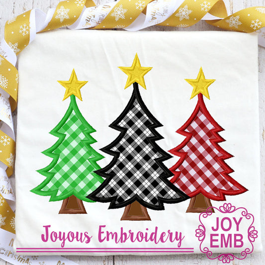 Christmas Tree Applique Machine embroidery file NO:3141