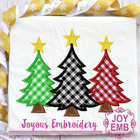 Christmas Tree Applique Machine embroidery file NO:3141