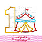Circus Tent Number 1 Applique Machine Embroidery Design NO:2463