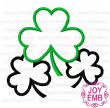 St.Patrick's Day Clover Applique Machine Embroidery Design NO:2683