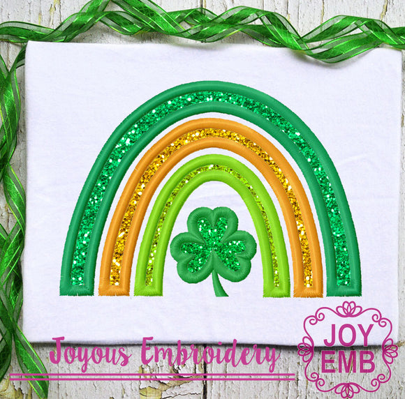 St Patricks Day Lucky Rainbow Embroidery file NO:3462