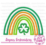 St Patricks Day Lucky Rainbow Embroidery file NO:3462
