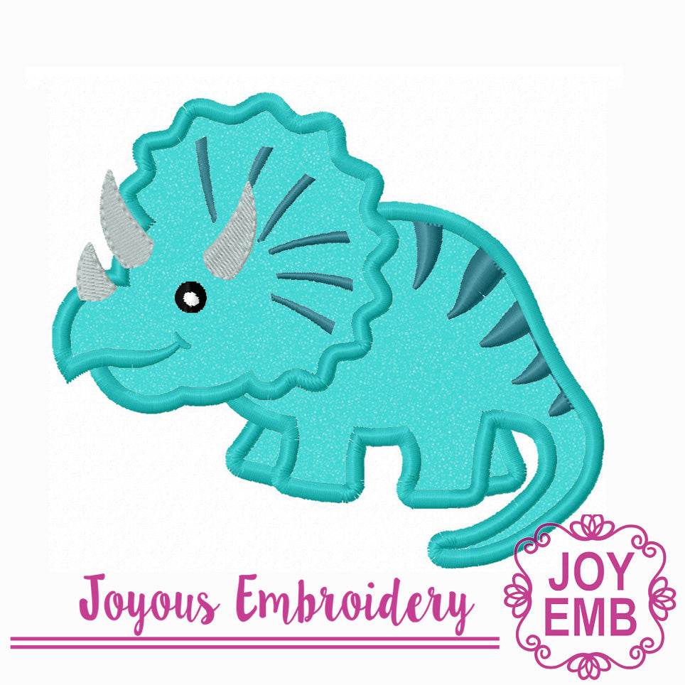Dinosaur Applique Machine Embroidery Design NO:3115
