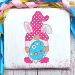 Easter Gnome Applique Machine Embroidery Design