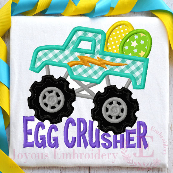Easter Egg Crusher Embroidery Design