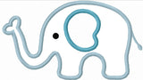 Instant Download Elephant Applique Machine Embroidery Design NO:1212