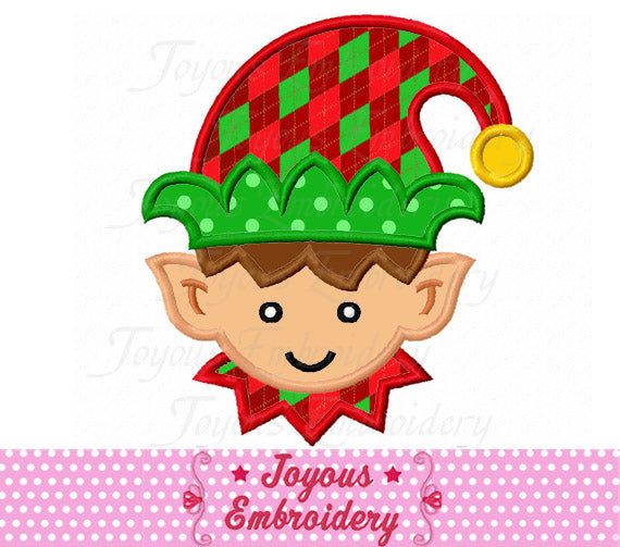 Christmas Elf Boy Applique Machine Embroidery Design NO:2245