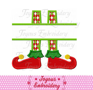 Christmas Elf Boots Applique Machine Embroidery Design NO:1888