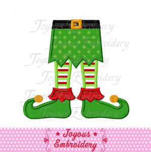 Christmas Elf Feet Embroidery Applique Design NO:1620