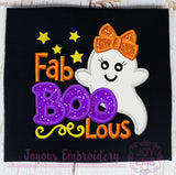 Fab Boo Clus Applique Machine Emboidery Design
