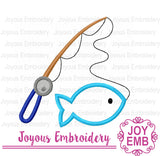 Fishing Machine embroidery design NO:3048