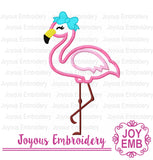Flamingo applique machine embroidery design NO:3028