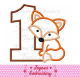 Fox Number 1 Applique Machine Embroidery Design NO:2313