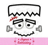 Halloween Frankenstein Face Applique Machine Embroidery Design NO:2506