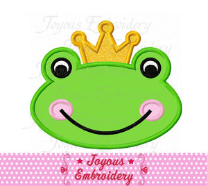 Frog Prince Applique Machine Embroidery Design NO:2162