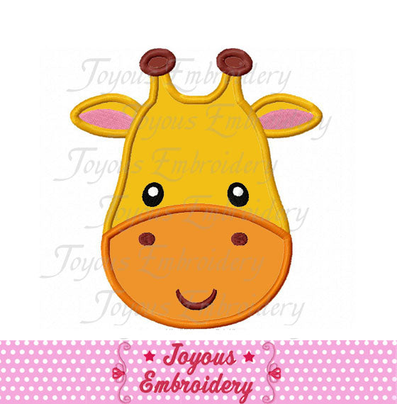 Instant Download Giraffe Applique Machine Embroidery Design,Giraffe Face applique,Zoo animal applique design NO:2009