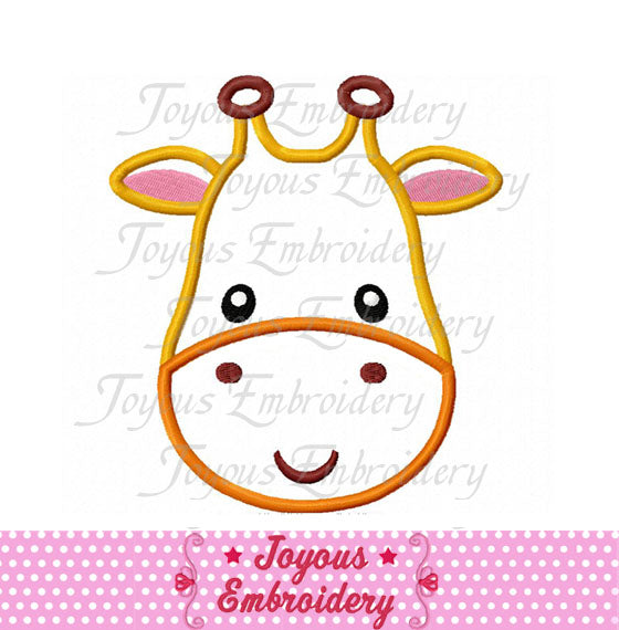 Instant Download Giraffe Applique Machine Embroidery Design,Giraffe Face applique,Zoo animal applique design NO:2009