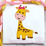 Giraffe Applique Machine Embroidery Design