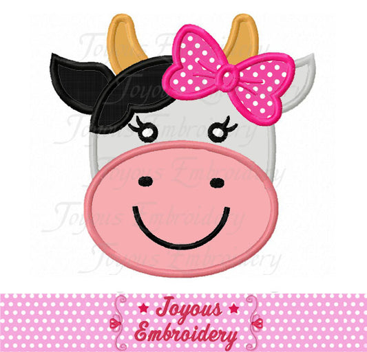 Cow Applique Machine Embroidery Design NO:2123