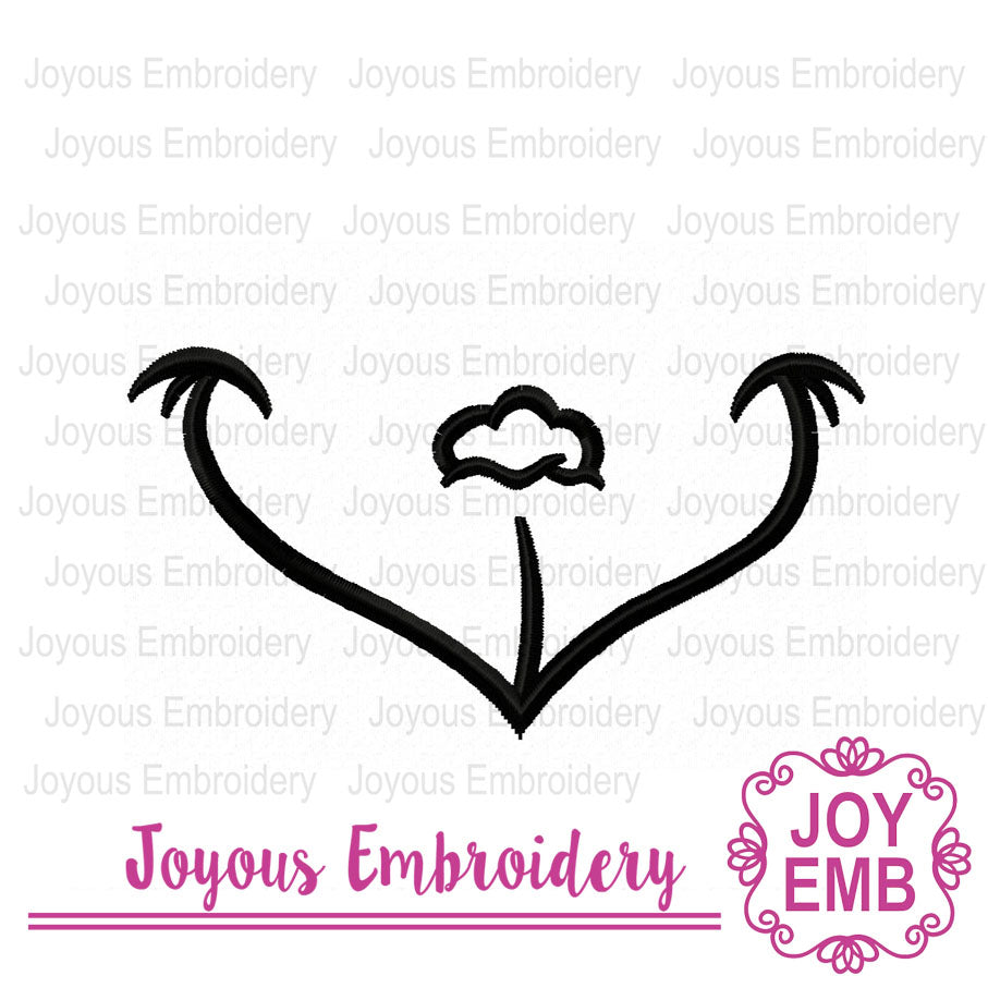 Christmas Grinch Mask Machine Embriodery Deisgn NO:0353