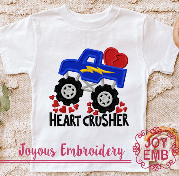 Valentines day Monster Turck Machine embroidery file NO:0357