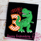 Rex Numbers Applique Machine Embroidery Design
