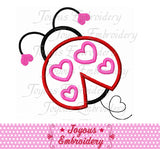 Valentines day Ladybug Applique Embroidery Design NO:2422