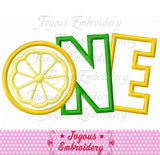 Instant Download Lemon ONE Applique Machine Embroidery Design NO:2488