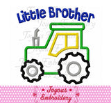 Little Brother Tractor Applique Embroidery machine Design NO:2168