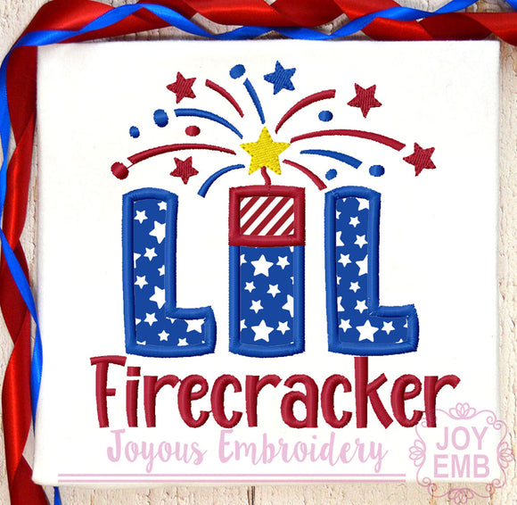 Little Firecraker Applique Machine Embroidery Design