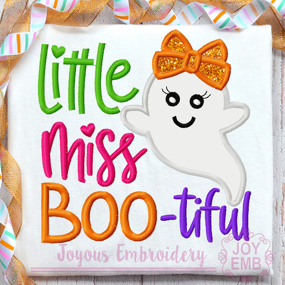 Little miss bootiful Applique Machine Embroidery Design