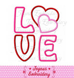 Valentines day Love Heart Applique Embroidery Design NO:1936