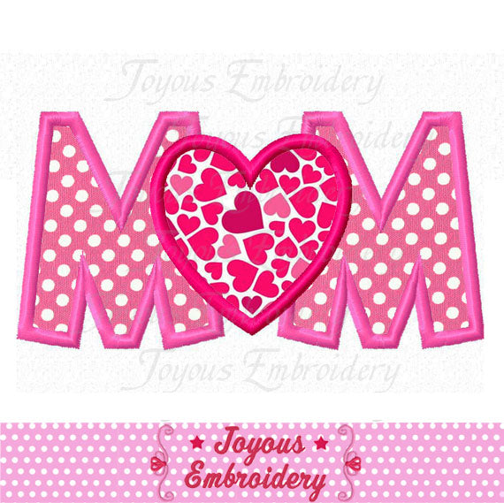 Monthly Freebie Design-Love MOM Applique Embroidery Design