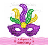 Mardi Gras Mask Applique Embroidery Design NO:1904