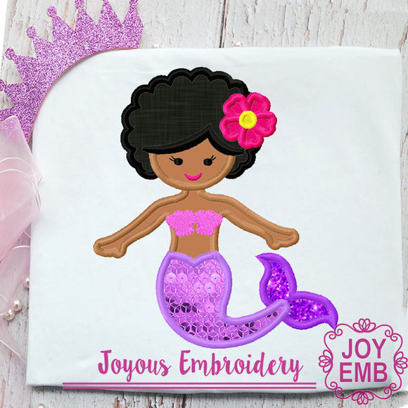 Mermaid Applique Machine embroidery file NO:3041