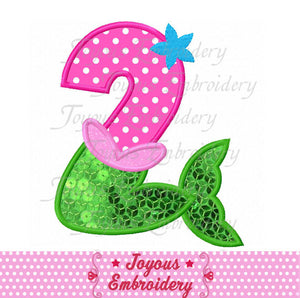 Mermaid Applique Machine Embroidery Design NO:2610