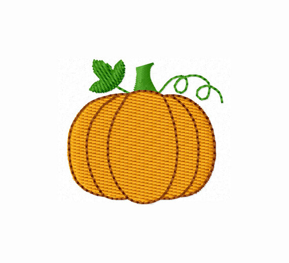 Halloween Mini Pumpkin Fall Stitches Machine Embroidery Design NO:1192