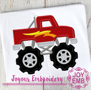 Monster Truck Applique Embroidery