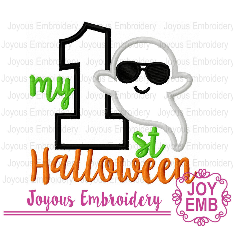 My First Halloween Applique Machine Embroidery File NO:3115