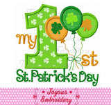 My 1st St.Patrick's Day Applique Machine Embroidery Design NO:1970